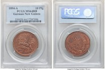 German Colony. Wilhelm II 10 Pfennig 1894-A MS64 Red and Brown PCGS, Berlin mint, KM3, J-703. 

HID09801242017

© 2020 Heritage Auctions | All Rig...