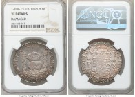 Charles III 8 Reales 1769 G-P XF Details (Damaged) NGC, Guatemala mint, KM27.1. Rose red and teal toning. 

HID09801242017

© 2020 Heritage Auctio...