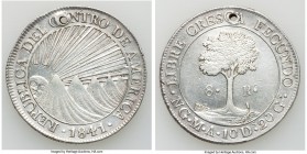 Central American Republic 8 Reales 1841/37 NG-MA XF (Holed, Cleaned), Nueva Guatemala mint, KM4. 38.8mm. 26.83gm. 

HID09801242017

© 2020 Heritag...