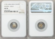 Cochin 10-Piece Lot of Certified gold Fanams ND (1795-1850) AU58 NGC, KM10, Fr-1504. Sold as is, no returns. 

HID09801242017

© 2020 Heritage Auc...