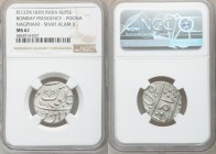 British India. Bombay Presidency 3-Piece Lot of Certified Rupees MS61 NGC, Poona mint, KM325 (under Maratha Confederacy). Nagphani mintmark, struck in...