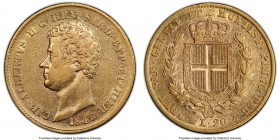 Sardinia. Carlo Alberto gold 20 Lire 1845 (Anchor)-P AU50 PCGS, Genoa mint, KM131.2. AGW 0.1866 oz. 

HID09801242017

© 2020 Heritage Auctions | A...
