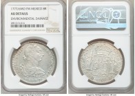 Charles III 8 Reales 1777/6 Mo-FM AU Details (Environmental Damage) NGC, Mexico City mint, KM106.2.

HID09801242017

© 2020 Heritage Auctions | Al...