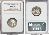Republic 25 Centavos 1890 Mo-M MS65 Prooflike NGC, Mexico City mint, KM406.7. Peripheral toning with mirrored surfaces. 

HID09801242017

© 2020 H...