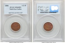 Dutch Colony. Batavian Republic 1/2 Duit 1806 MS64 Brown PCGS, Harderwijk mint, KM75. 

HID09801242017

© 2020 Heritage Auctions | All Rights Rese...