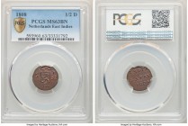 Dutch Colony. Batavian Republic 1/2 Duit 1808 MS63 Brown PCGS, Harderwijk mint, KM75.

HID09801242017

© 2020 Heritage Auctions | All Rights Reser...