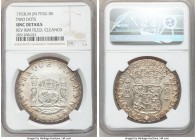 Charles III 8 Reales 1763 LM-JM UNC Details (Reverse Rim Filed, Cleaned) NGC, Lima mint, KM-A64.1.

HID09801242017

© 2020 Heritage Auctions | All...