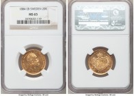 Oscar II gold 20 Kronor 1884-EB MS65 NGC, KM748. Graced with ample luster and tremendous eye appeal. 

HID09801242017

© 2020 Heritage Auctions | ...