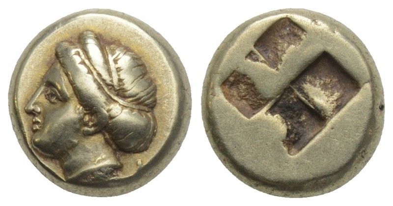 Greek 
Ionia. Phokaia circa 387-326 BC. Hekte 2.54gr. 10.4mm
Laureate head of Ap...