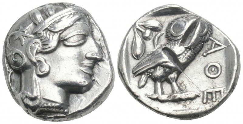 Greek
ATTICA, Athens. Circa 454-404 BC. AR Tetradrachm 17gr. 24.4mm
 Helmeted he...