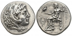GREEK COINS
Kingdom of Macedon. Alexander III AR Tetradrachm. Babylon c. 315-311. 16.8gr 27.7mm
Head of Herakles r., wearing lion skin / Zeus Aëtophor...