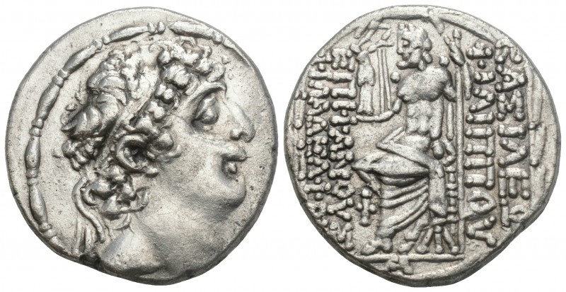 Greek
SELEUKID KINGS OF SYRIA. Philip I Philadelphos, circa 95/4-76/5 BC. Tetrad...