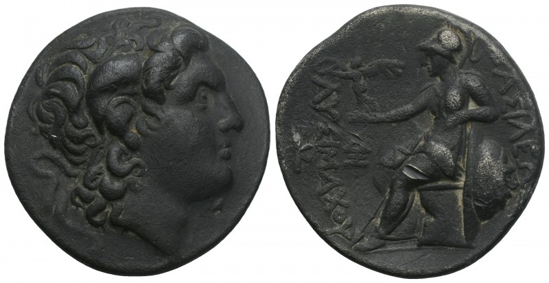 Greek
Kings of Thrace, Lysimachos AR Tetradrachm. Uncertain mint (Pella?), circa...