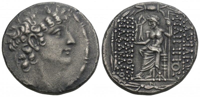 Greek Coins 
 Seleukid Kingdom - Philip I Philadelphos - Tetradrachm. 93-83 BC. ...