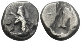 Greek
PERSIA, Achaemenid Empire. temp. Xerxes I to Darios II. Circa 485-420 BC. AR Siglos 5.4gr. 17.2mm