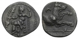 GREEK COINS
Greek Lycaonia. Laranda circa 324-323 BC. Obol AR 0.7gr. 11mm