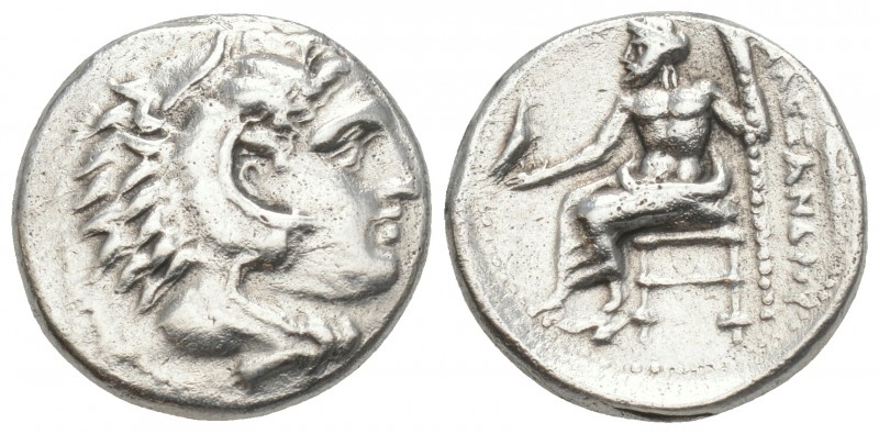 Greek
MACEDONIAN KINGDOM. Alexander III the Great (336-323 BC). AR drachm 4.2gr....