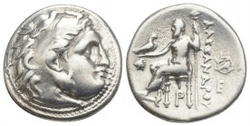 Greek
KINGS OF MACEDON. Alexander III ‘the Great’, 336-323 BC. Drachm 4.1gr.17.8mm
 Magnesia ad Maeandrum, struck under Lysimachos, circa 305-297. Hea...