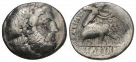 Greek 
Seleukid Empire, Seleukos I Nikator AR Drachm. 296-281 BC 4gr. 16.8mm
