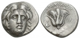 Greek 
Islands of Caria, Rhodes, c. 229-205 BC. AR Drachm 3.2gr. 15mm