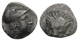 Greek Coins
Side (BC 250-150) Obol 0.7gr. 9.6mm