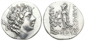 Greek
Kings of Cappadocia. Mint A (Eusebeia under Mt.Argaios). 4gr. 18.3mm
 Ariarathes IX Eusebes Philopator 101-87 BC. Drachm AR
Diademed head right ...