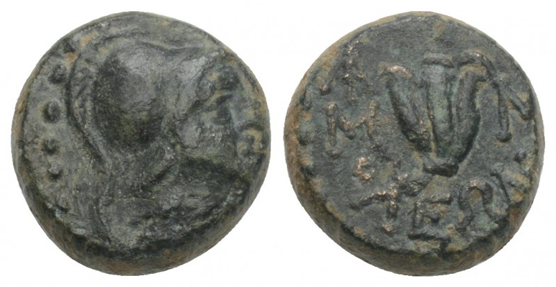 Greek 
CILICIA. Soloi. Ae (Circa 2nd-1st centuries BC) 2.4gr. 10.1mm