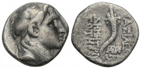 Greek 
SELEUCID KINGDOM. Demetrius I Soter (162-150 BC). AR drachm 3.9gr. 17mm