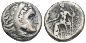 Greek
Kings of Macedon. Alexander III. "the Great" (336-323 BC). AR Drachm 4.1gr 16.3mm