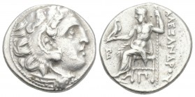 Greek
Kings of Macedon. Alexander III. "the Great" (336-323 BC). AR Drachm 4.1gr 17.6mm