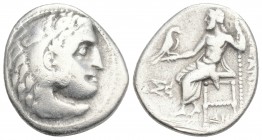 Greek
Kings of Macedon. Alexander III. "the Great" (336-323 BC). AR Drachm 4gr 18.7mm
