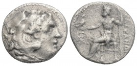 Greek
Kings of Macedon. Alexander III. "the Great" (336-323 BC). AR Drachm 4gr 18.2mm