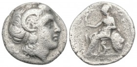 GREEK COINS 
KINGDOM OF THRACE LYSIMACHUS, 323-281. Drachm, Lysimachia, about 299-296. AR 
3.9gr 18.3mm