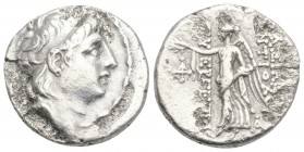 Greek
SELEUKID KINGS of SYRIA. Antiochos VII Euergetes (Sidetes). 138-129 BC. AR Drachm 
3.8gr 17.8mm