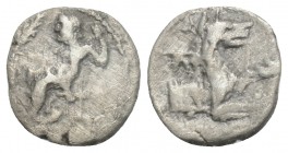 Greek
LYCAONIA, Laranda. Circa 324/3 BC. AR Obol 0.6gr 10.1mm