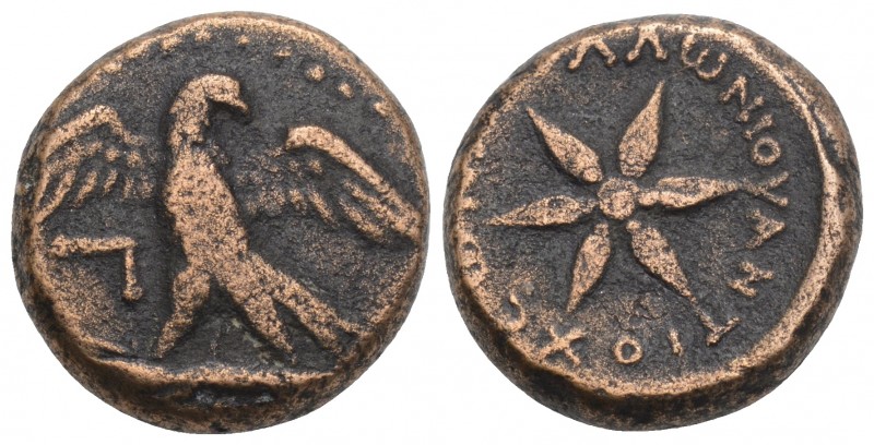 Greek
Pisidia. Antiochia. ΝΙΚΟΒΟΥΛΟΣ (Nikoboulos), magistrate circa 100-0 BC. Br...