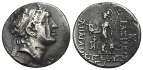 Greek
KINGS OF CAPPADOCIA. Ariarathes V Eusebes Philopator, circa 163-130 BC. Drachm 4gr. 18mm