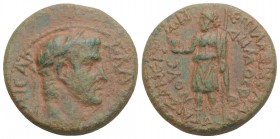 Roman Provincial Coins
PHRYGIA. Aezanis. Claudius (41-54). Ae. 4.9gr 20.1mm
Pausanius Menandros, magistrate.
Obv: KAICAP KΛAVΔIOC.
Laureate head right...