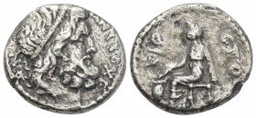 Roman Provincial
Syria Antioch Nero Æ year 115 (ƐΙΡ) AD 66/7 4.7gr 17.8mm
 ΑΝΤΙΟΧΕΩΝ laureate head of Zeus, r.
 ƐΤΟ·ƐΙΡ Boule, seated, l., placing vot...