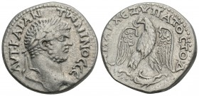 Roman Provincial Coins
Caracalla. Silver Tetradrachm AD 198-217. Antioch in Syria. 11gr 26.2mm
 Laureate head of Caracalla right. Reverse: Eagle stand...