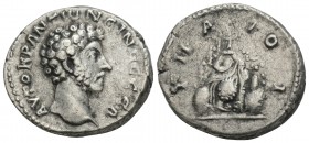 Roman Provincial
CAPPADOCIA, Caesaraea-Eusebia. Marcus Aurelius, 161-180. Didrachm, 6.7gr 21.4mm 161-166. 
AYTOKP ANTωNЄINOC CЄB Bareheaded and draped...