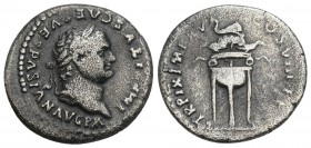 Roman Imperial Coins 
TITUS (79-81). Denarius. Rome. 2.8gr. 18.1mm