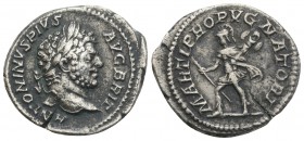 Roman Imperial 
Caracalla AD 198-217. Rome Denarius AR 2.4gr. 20.1mm