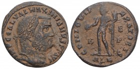 Roman Imperial 
Maximianus (286-305). Æ Follis. Alexandria, 308-310. 5.8gr 24.1mm
Laureate head r. R/ Genius standing l., head towered, holding patera...