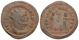 Roman Imperial
Constantius I, as Caesar, 293-305. Antoninianus, Cyzicus, 2.3GR 21.7MM
FL VAL CONSTANTIVS NOB CAES Radiate and cuirassed bust of Consta...