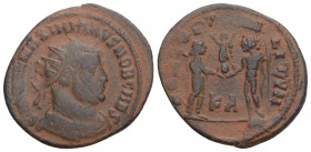 Roman Imperial 
Galerius Maximianus as Caesar AD 293-305. Rome Æ 2.9gr 22.1mm
GAL VAL MAXIMIANVS NOB CAES, radiate, draped and cuirassed bust right / ...