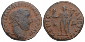Roman Imperial 
Maximinus II, 310-313. Follis AE Antiochia. 5.4gr 20.3mm
IMP C GAL VAL MAXIMINVS P F AVG Laureate head of Maximinus II to right. Rev. ...