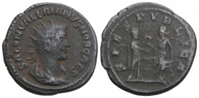 Roman Imperial
Saloninus, as Caesar, BI Antoninianus. Samosata, AD 256. 3.9gr 22.1mm
SALON VALERIANVS NOB CAES, radiate, draped and cuirassed bust to ...