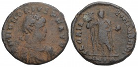 Roman Imperial 
Honorius. A.D. 393-423. Æ Antioch, A.D. 393-395. 4.7gr 22mm
D N HONORIVS P F AVG, diademed, draped and cuirassed bust of Honorius righ...