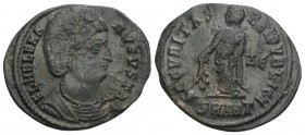 Roman Imperial 
Helena. Augusta AD 328-329. Antioch Follis Æ 2.7gr 21.7mm
F L HELENA AVGVSTA, diademed and draped bust right / SECVRITAS REIPVBLICE/ Δ...
